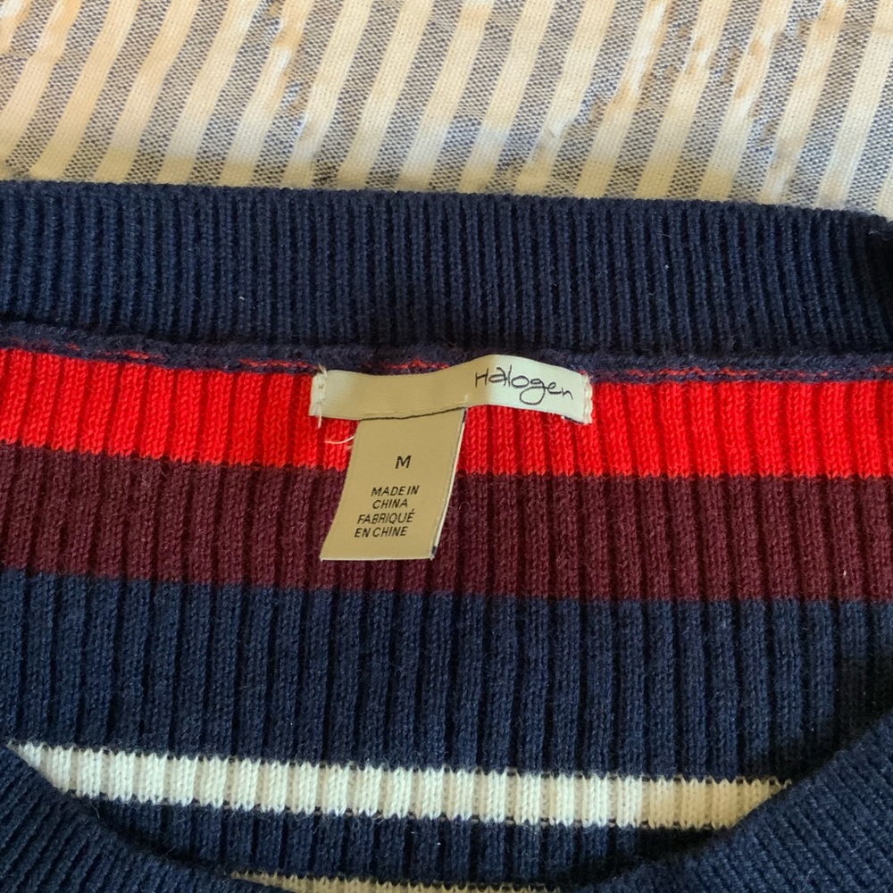 Halogen Ribbed Striped Sweater - Picture 2 of 6